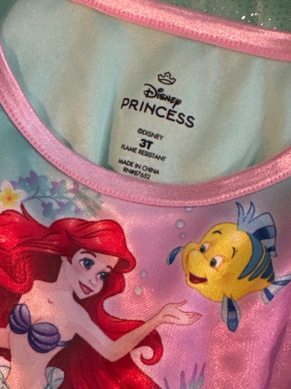 Disney Princess Little Mermaid 3T Nightgown - Picture 2 of 2